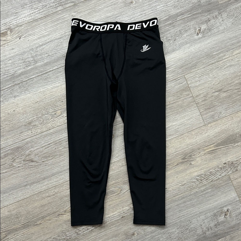 Kids Black Leggings for Sports